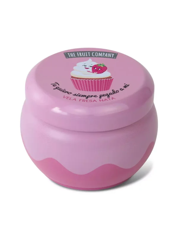 The Fruit Company augalinio vaško žvakė „Strawberry Chantilly“