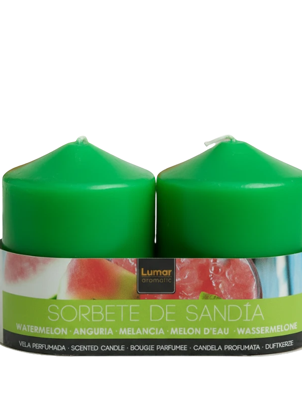 Lumar Aromatic aromatinė žvakė Arbūzas 7x5,7 cm 2vnt.