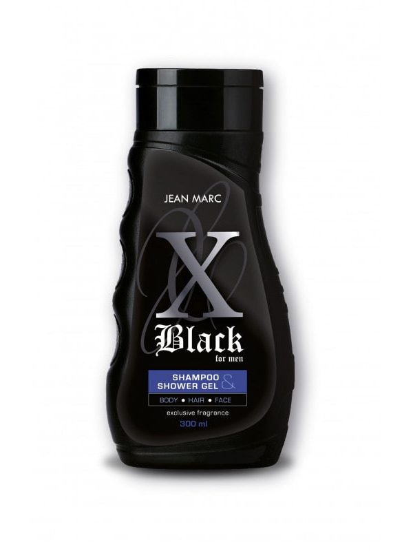 Jean Marc X-Black šampūnas ir dušo gelis 300 ml
