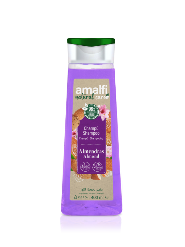 AMALFI šampūnas su migdolų aliejumi – 96% natūralus, 400 ml