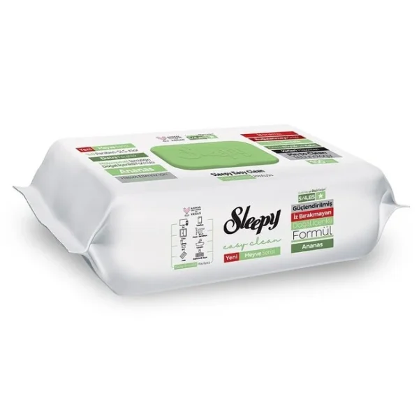 sleepy-easy-clean-surface-cleaning-wipes-pineapple.webp Sleepy Easy Clean Pineapple valymo servetėlės 100 vnt