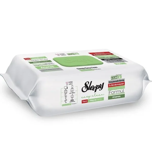 Sleepy Easy Clean Pineapple valymo servetėlės 100 vnt