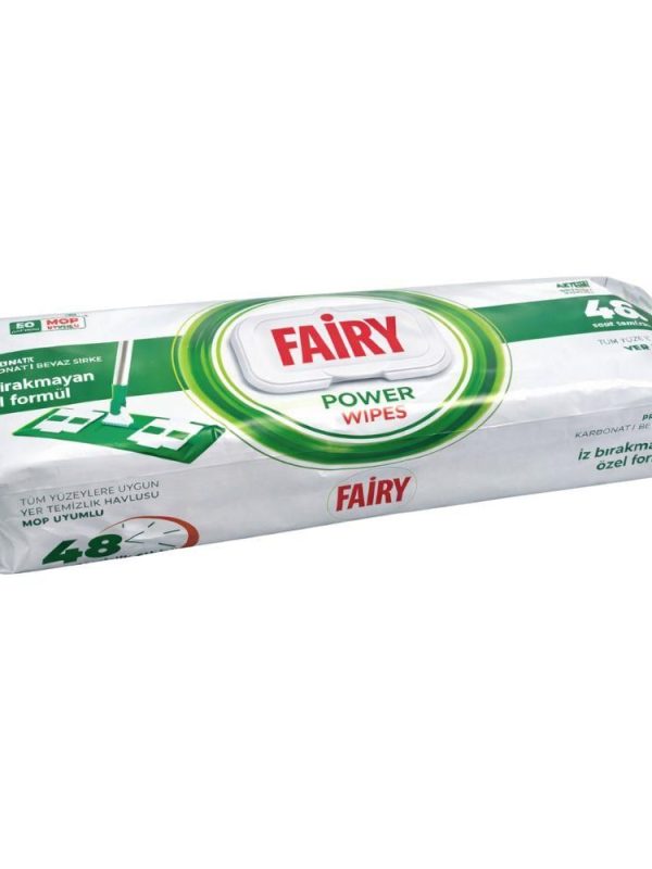Fairy Power White Soap grindų valymo servetėlės, 50 vnt