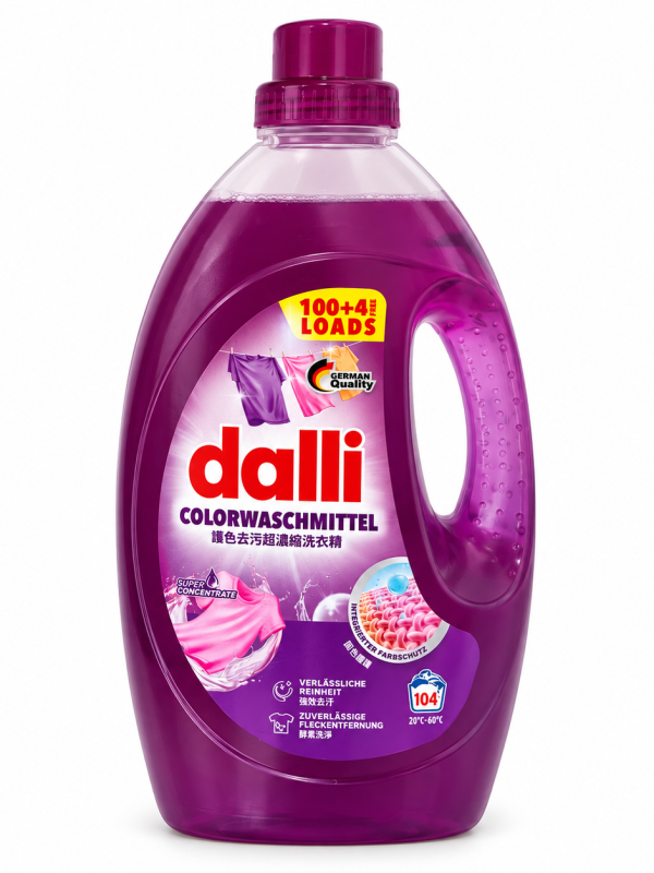 Dalli skalbiklis spalvotiems audiniams – 104 skalbimai