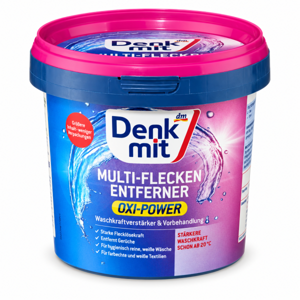 Denkmit Oxi-Power dėmių valiklis – skalbimo galios stipriklis 750 g.