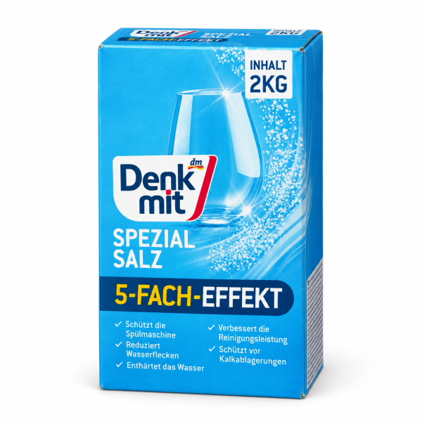 Denkmit indaplovių druska 2 kg – Spezial Salz 5-Fach-Effekt