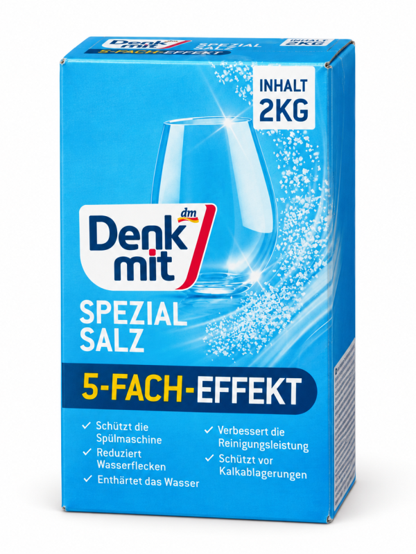 Denkmit indaplovių druska 2 kg – Spezial Salz 5-Fach-Effekt
