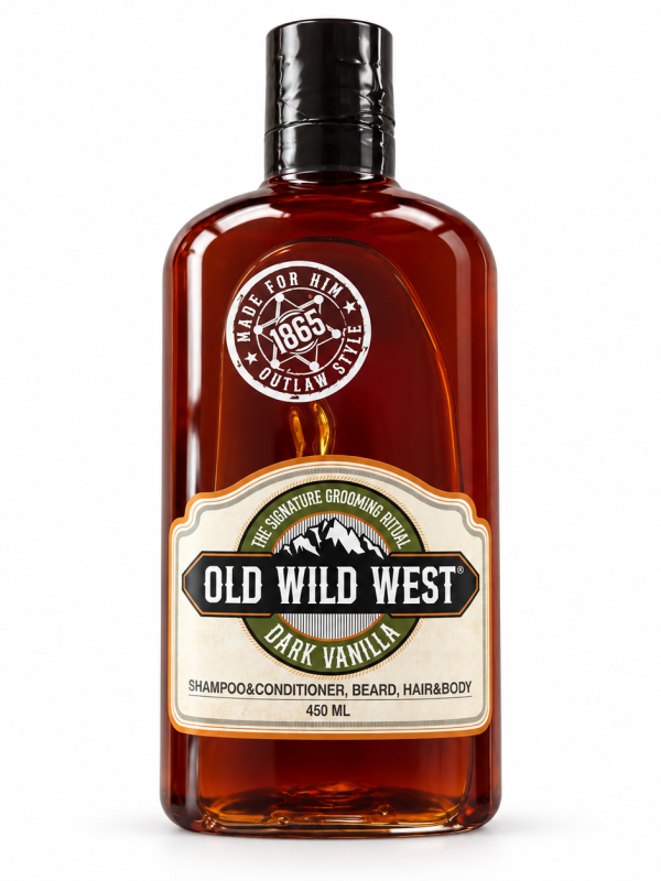 OLD WILD WEST Dark Vanilla dušo želė ir šampūnas vyrams
