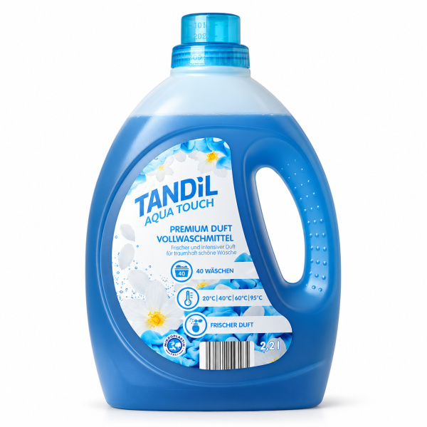 „Tandil Aqua Touch“ skystas skalbiklis, 2,2 l – 44 skalbimai