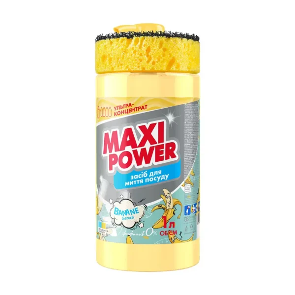 maxi-power-banana-indu-ploviklis-1l.webp MAXI POWER Banana indų ploviklis 1 l su kempine